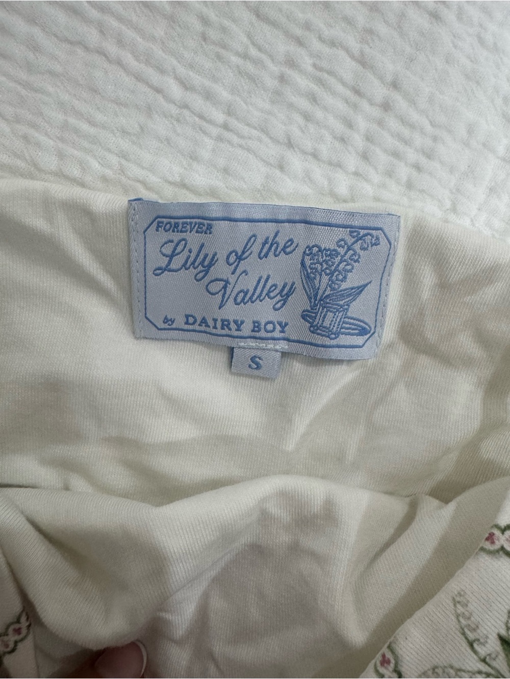 Dairy Boy Lily of the Valley Morning Tank / Morning Top size small NWT - Picture 3 of 6